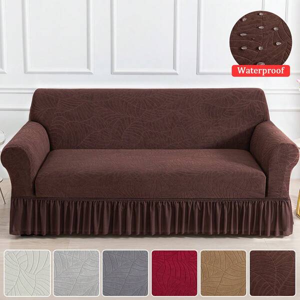 XM-Mirelitho 1PC Jacquard Skirt Sofa Cover Elastic Living Room Sofa Cover Pet Anti-Dirty All-Purpose Sofa Protection Cover Home Decoration Sofa Cushion Cover