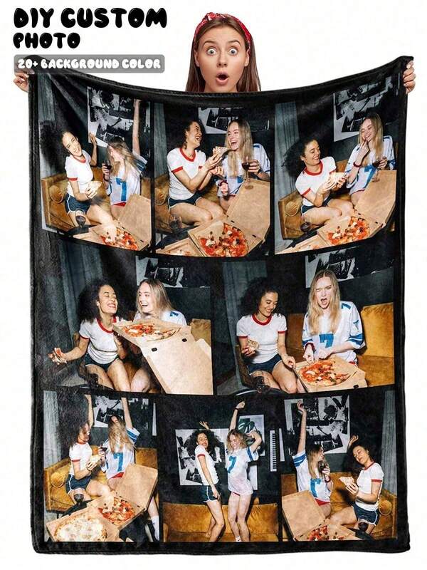 Customized Personalized Photo/Text Flannel Blanket Gift Father's Day Mother's Day Valentine's Day Christmas Halloween Daily Birthday Wedding Graduation Anniversary Family Friends Teachers Classmates Exquisite Cherished Memories.